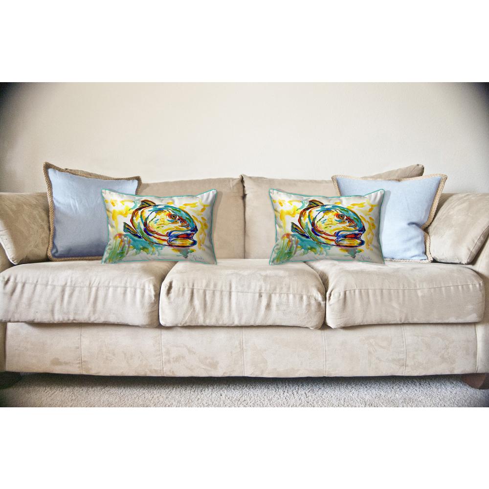 Grouper Fish Large Pillow 16x20
