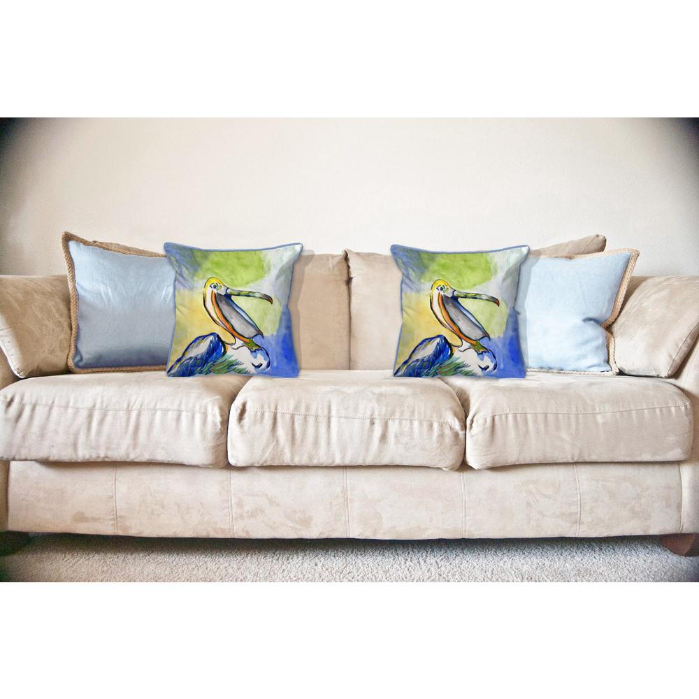 Happy Pelican Large Indoor/Outdoor Pillow 18x18