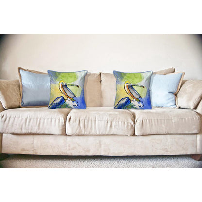 Happy Pelican Large Indoor/Outdoor Pillow 18x18