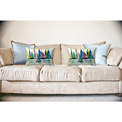 Sail With The Crowd Large Indoor/Outdoor Pillow 16x20