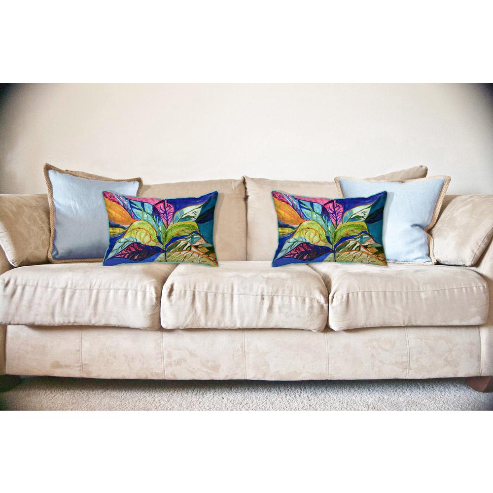 Summer Leaves Large Indoor/Outdoor Pillow 16x20