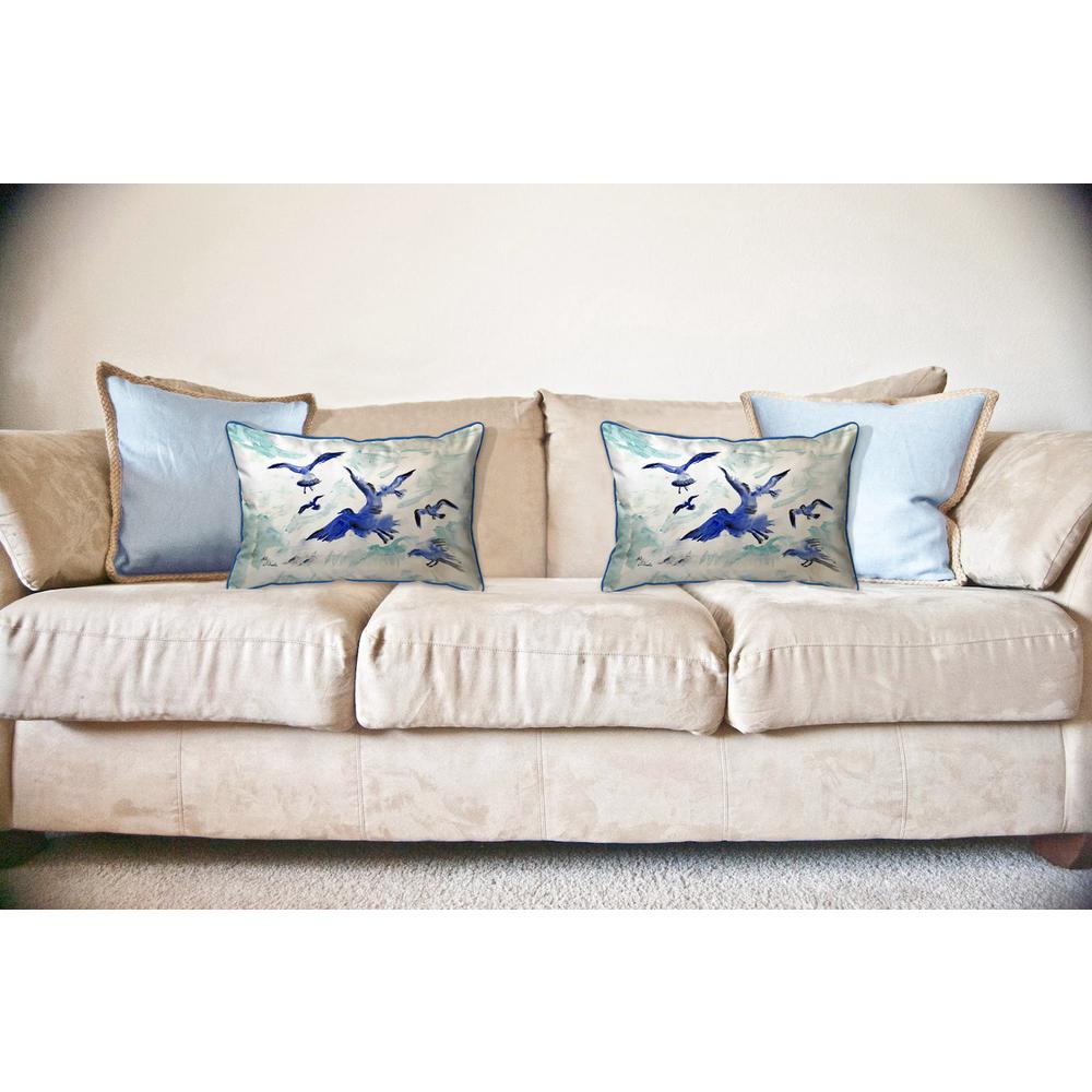 Flocking Gulls Large Indoor/Outdoor Pillow 16x20