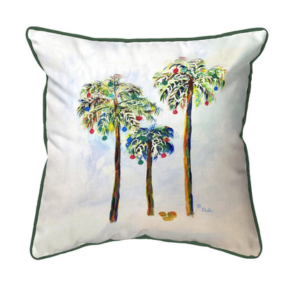 Christmas Palms Large Indoor/Outdoor Pillow 18x18