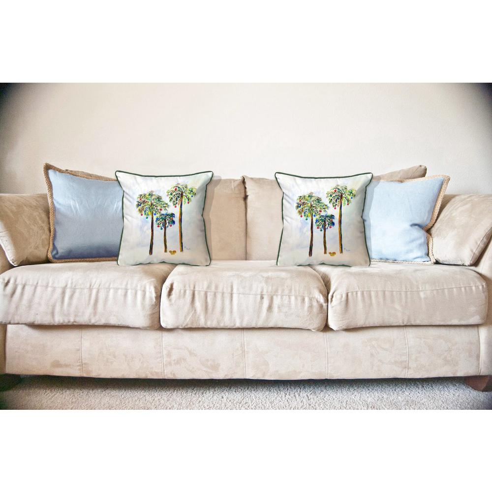 Christmas Palms Large Indoor/Outdoor Pillow 18x18