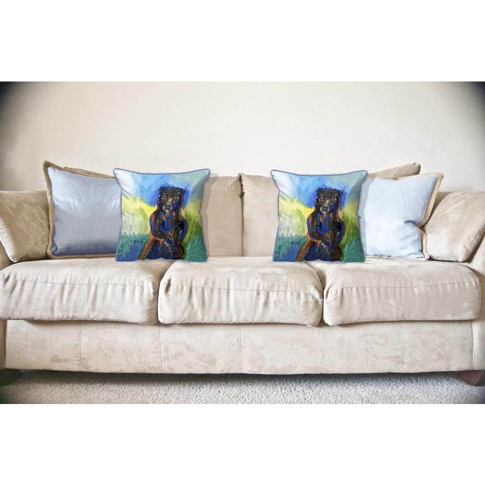 Dancing Bear Large Indoor/Outdoor Pillow 18x18