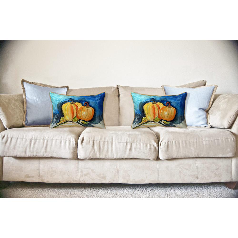 Two Pumpkins Large Indoor/Outdoor Pillow 16x20