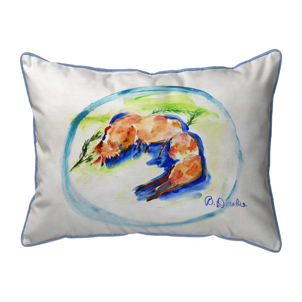 Shrimp Plate Large Indoor/Outdoor Pillow 16x20