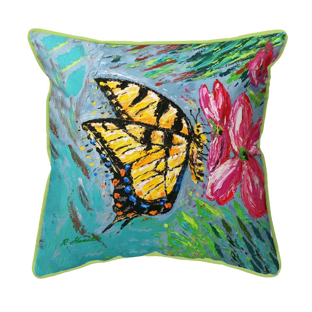 Palette Tiger Swallowtail Large Indoor/Outdoor Pillow 18x18