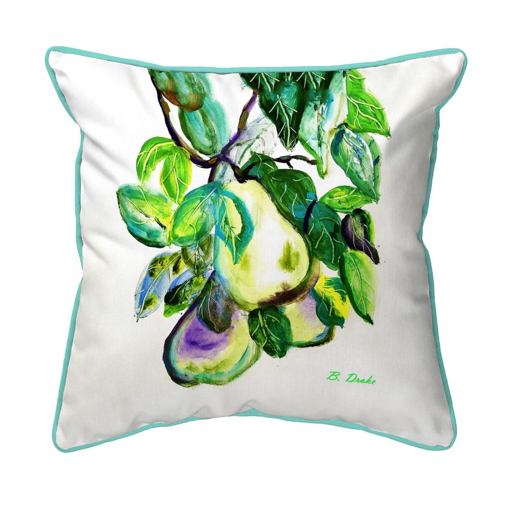 Hanging Pears Large Indoor/Outdoor Pillow 18x18