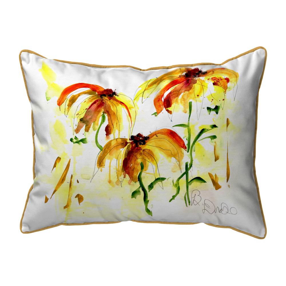 Yellow Flowers Large Indoor/Outdoor Pillow 16x20