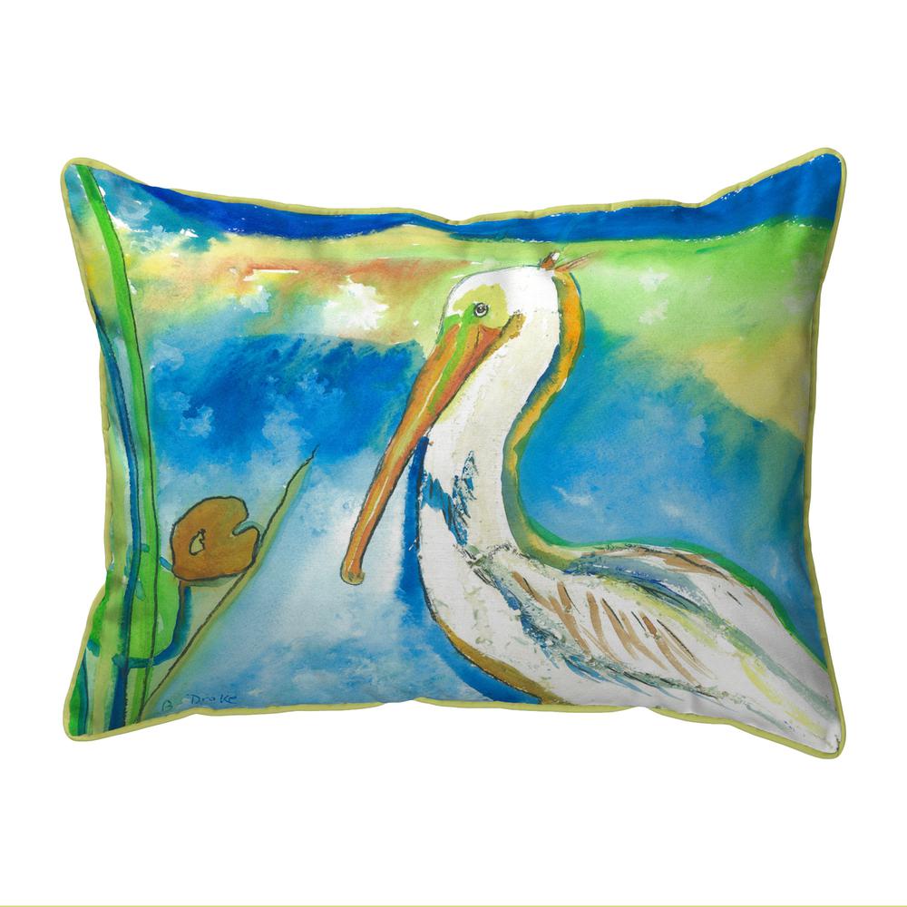 White Pelican Large Indoor/Outdoor Pillow 16x20