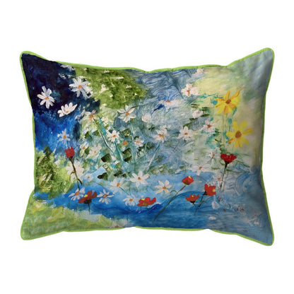 Many Wildflowers Large Indoor/Outdoor Pillow 16x20
