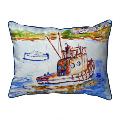 Rusty Boat Large Indoor/Outdoor Pillow 16x20