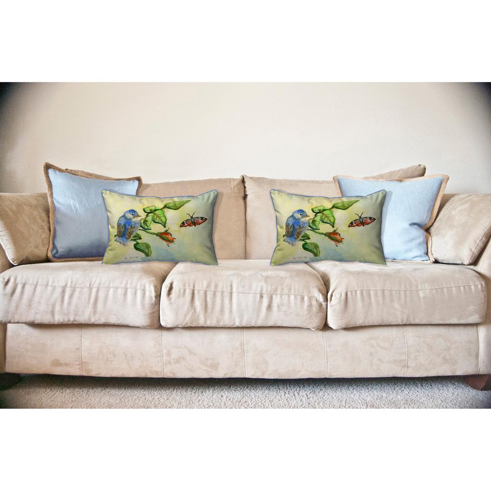 Blue Bird Large Indoor/Outdoor Pillow 16x20