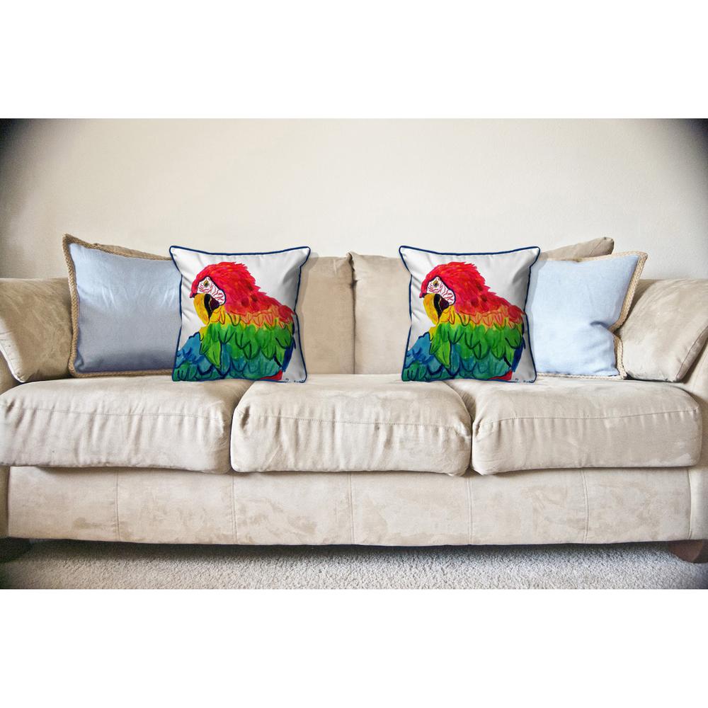 Parrot Head Large Indoor/Outdoor Pillow  18x18