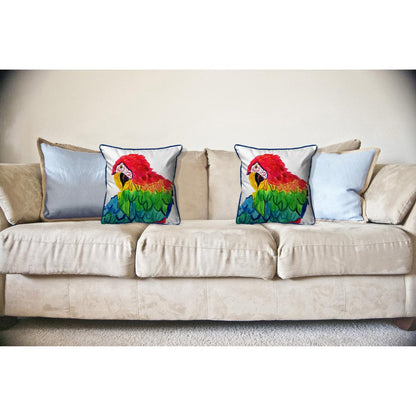 Parrot Head Large Indoor/Outdoor Pillow  18x18