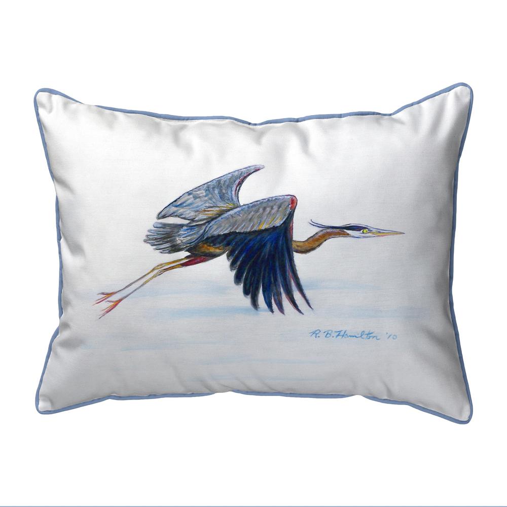 Eddie's Blue Heron Large Indoor/Outdoor Pillow 16x20
