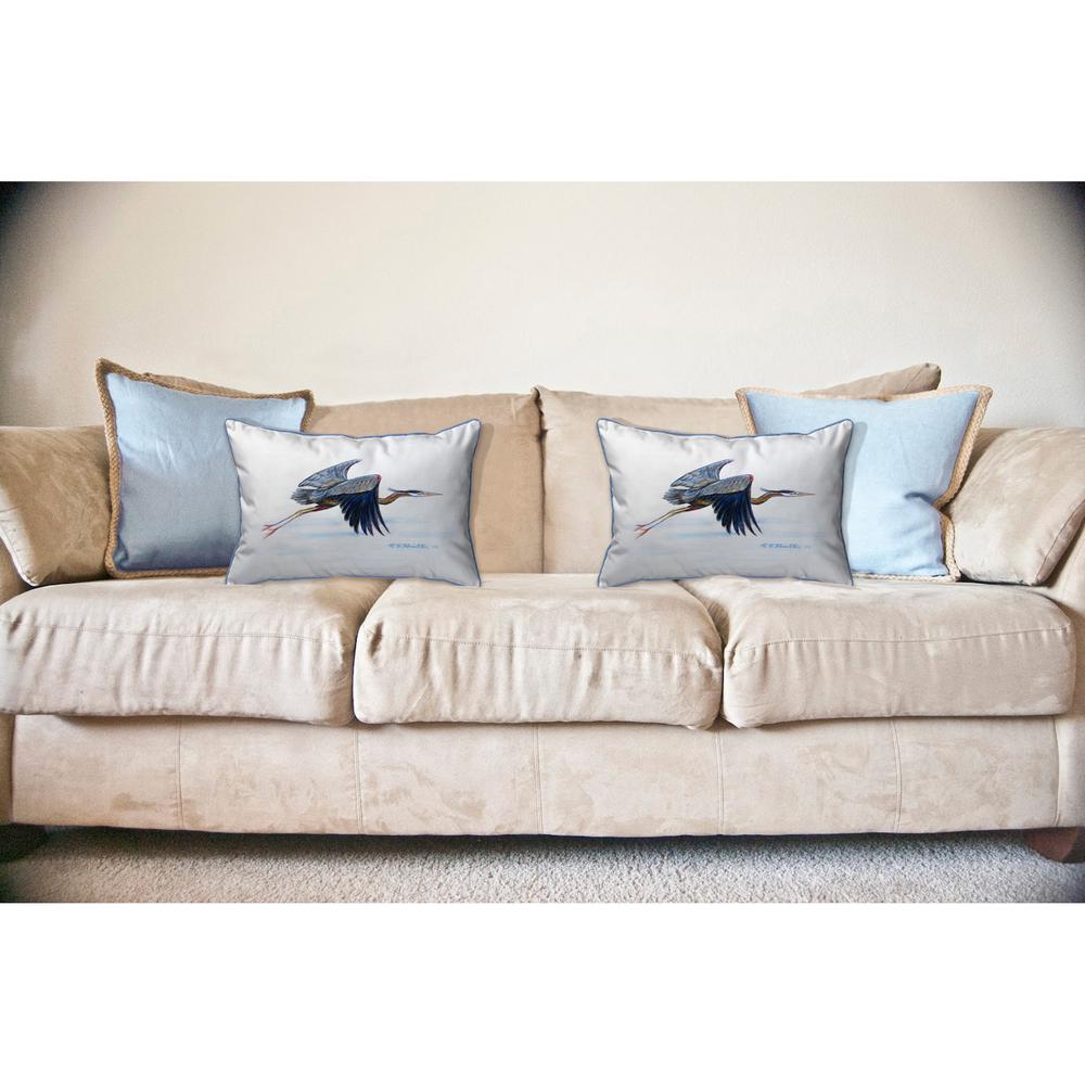 Eddie's Blue Heron Large Indoor/Outdoor Pillow 16x20
