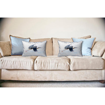 Eddie's Blue Heron Large Indoor/Outdoor Pillow 16x20