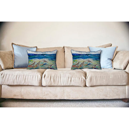 Betsy's Sandpipers Large Indoor/Outdoor Pillow 16x20