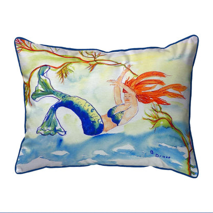 Resting Mermaid Large Indoor/Outdoor Pillow 16x20