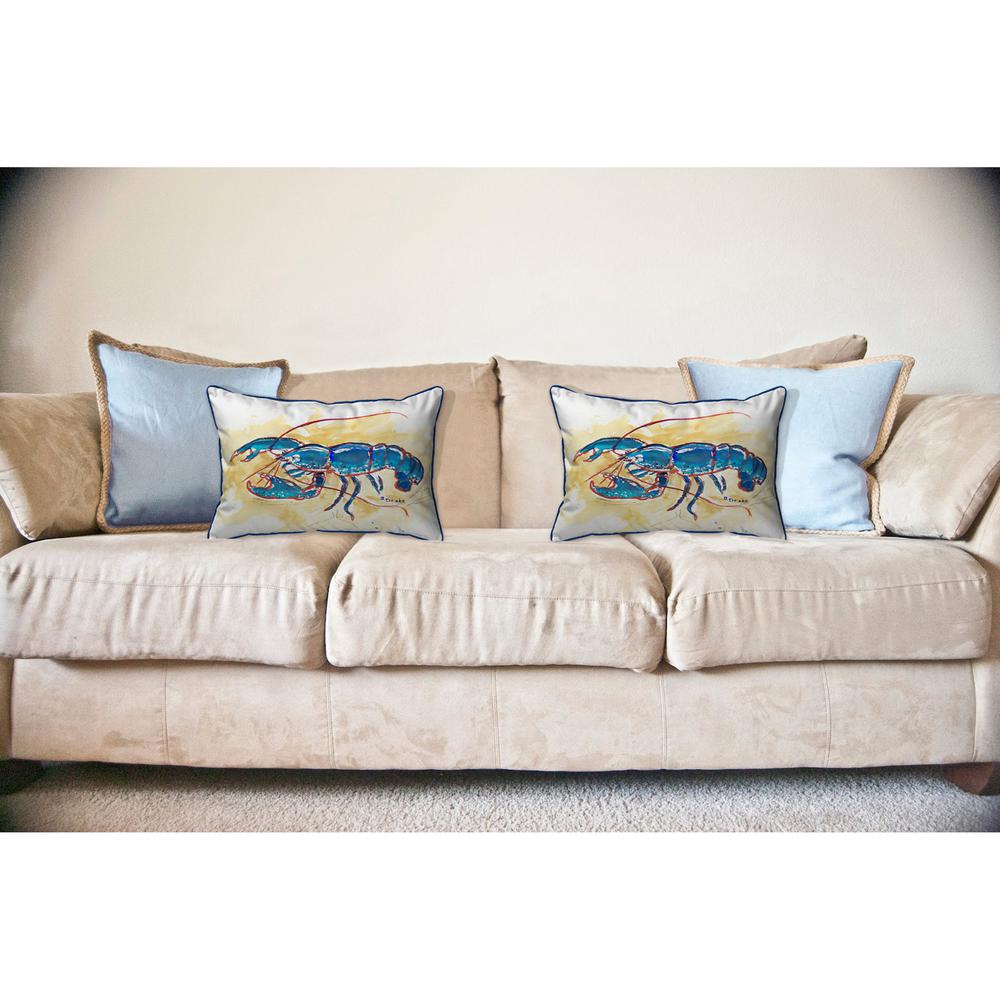 Blue Lobster Large Indoor/Outdoor Pillow 16x20