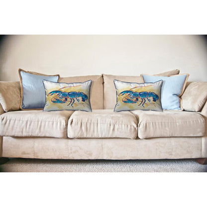 Blue Lobster Large Indoor/Outdoor Pillow 16x20