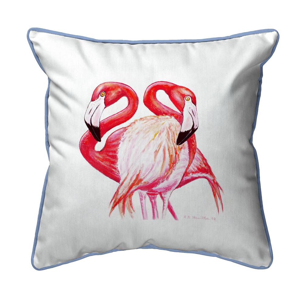 Two Flamingos Large Indoor/Outdoor Pillow 18x18