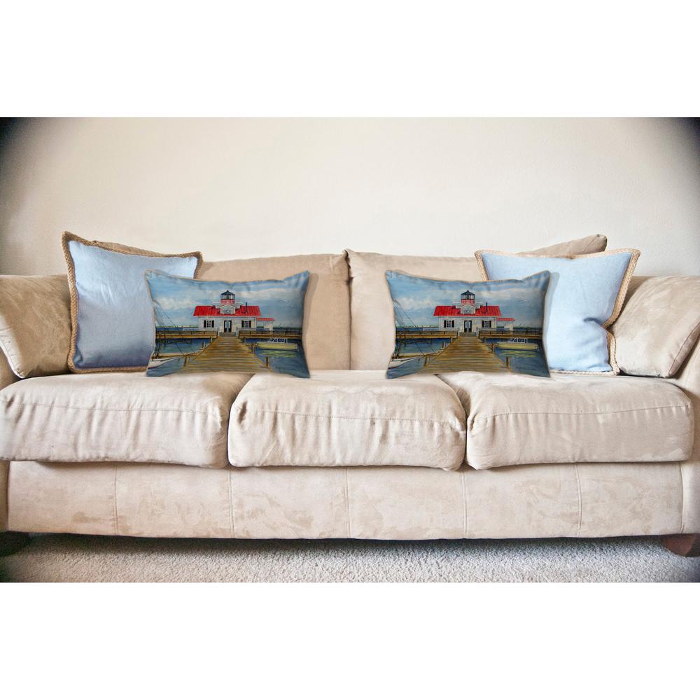 Marshes Lighthouse Large Pillow 16x20
