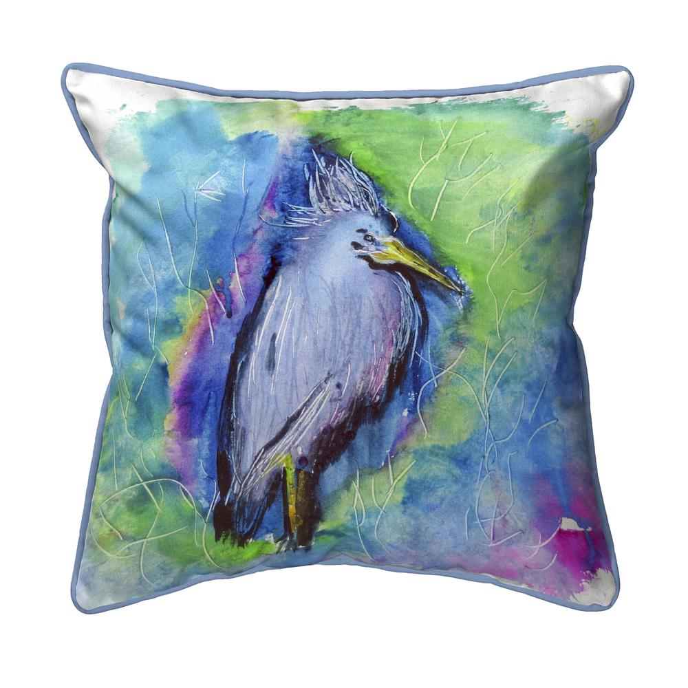 Little Blue Heron Large Indoor/Outdoor Pillow 18x18