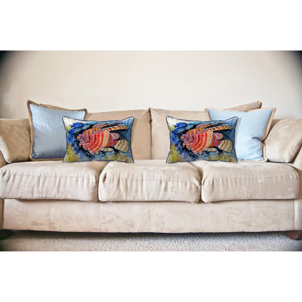 Betsy's Lion Fish Large Indoor/Outdoor Pillow 16x20