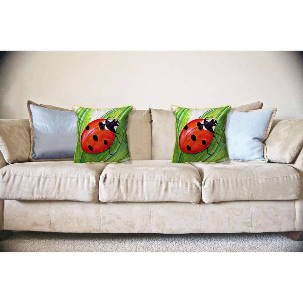 Ladybug Large Indoor/Outdoor Pillow 18x18