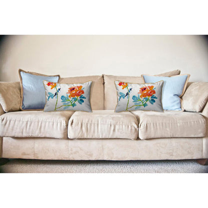 Bird & Roses Large Indoor/Outdoor Pillow 16x20