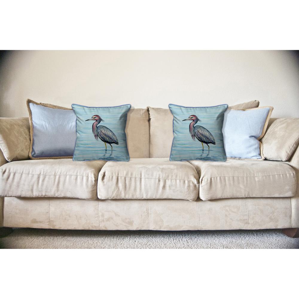 Dick's Little Blue Heron Large Indoor/Outdoor Pillow 18x18