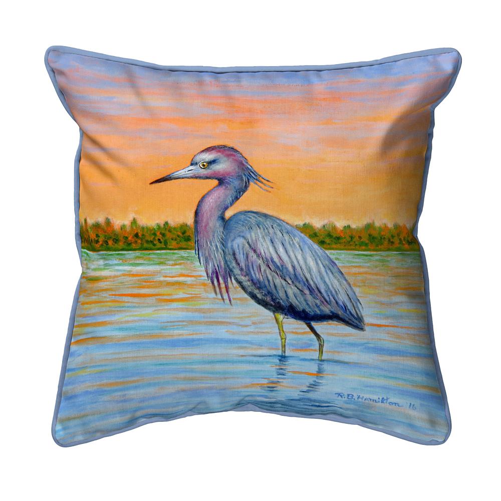 Heron & Sunset Large Indoor/Outdoor Pillow 18x18