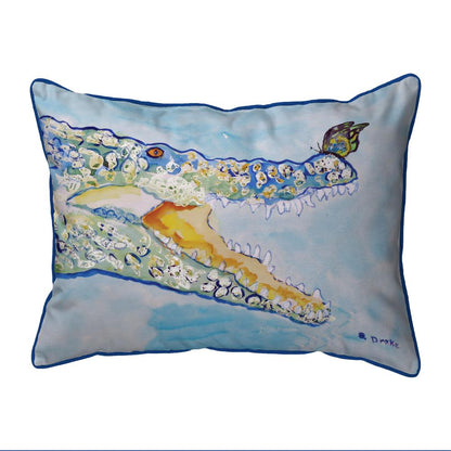 Croc & ButterFly Large Indoor/Outdoor Pillow 16x20