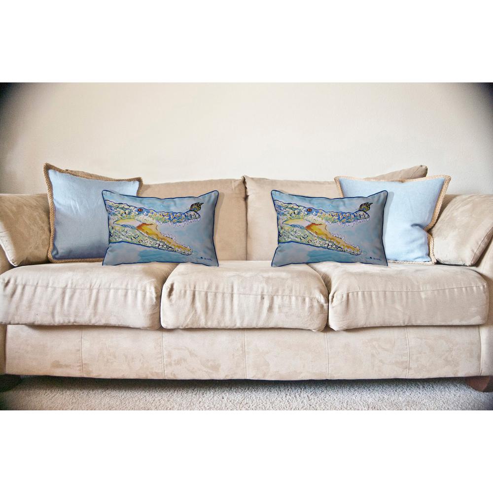 Croc & ButterFly Large Indoor/Outdoor Pillow 16x20