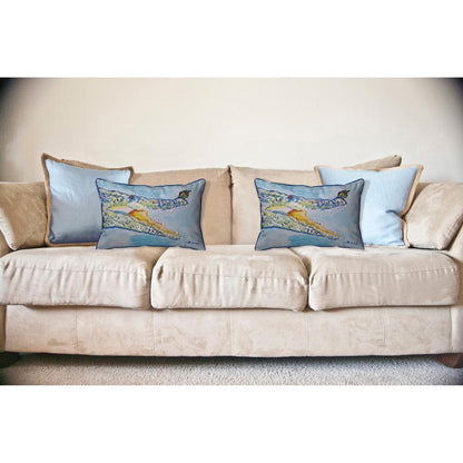 Croc & ButterFly Large Indoor/Outdoor Pillow 16x20