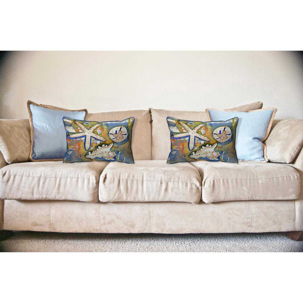 Beach Treasures Large Indoor/Outdoor Pillow 16x20