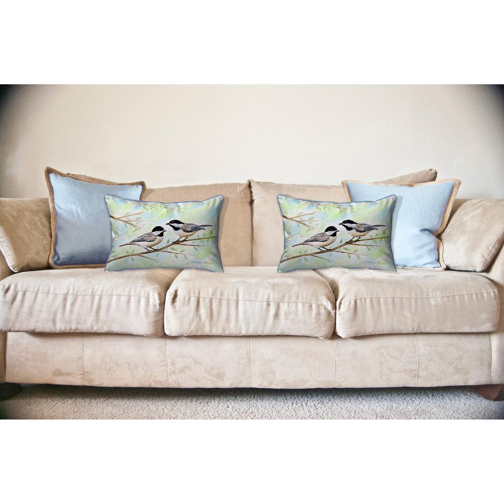 Dick's Chickadees Large Indoor/Outdoor Pillow 16x20