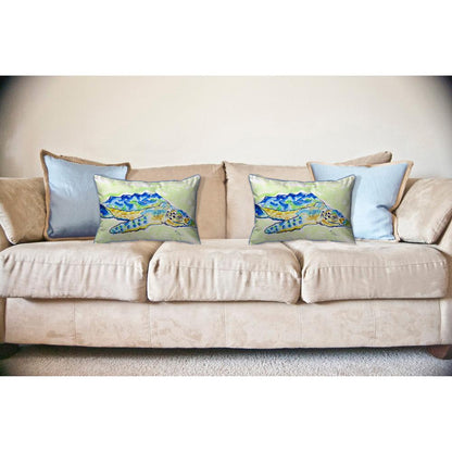 Loggerhead Turtle Large Indoor/Outdoor Pillow 16x20