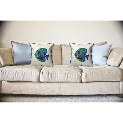 Sailfin Tang Large Indoor/Outdoor Pillow 18x18
