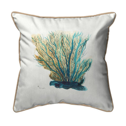 Blue Coral Large Indoor/Outdoor Pillow 18x18