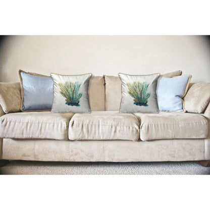 Blue Coral Large Indoor/Outdoor Pillow 18x18