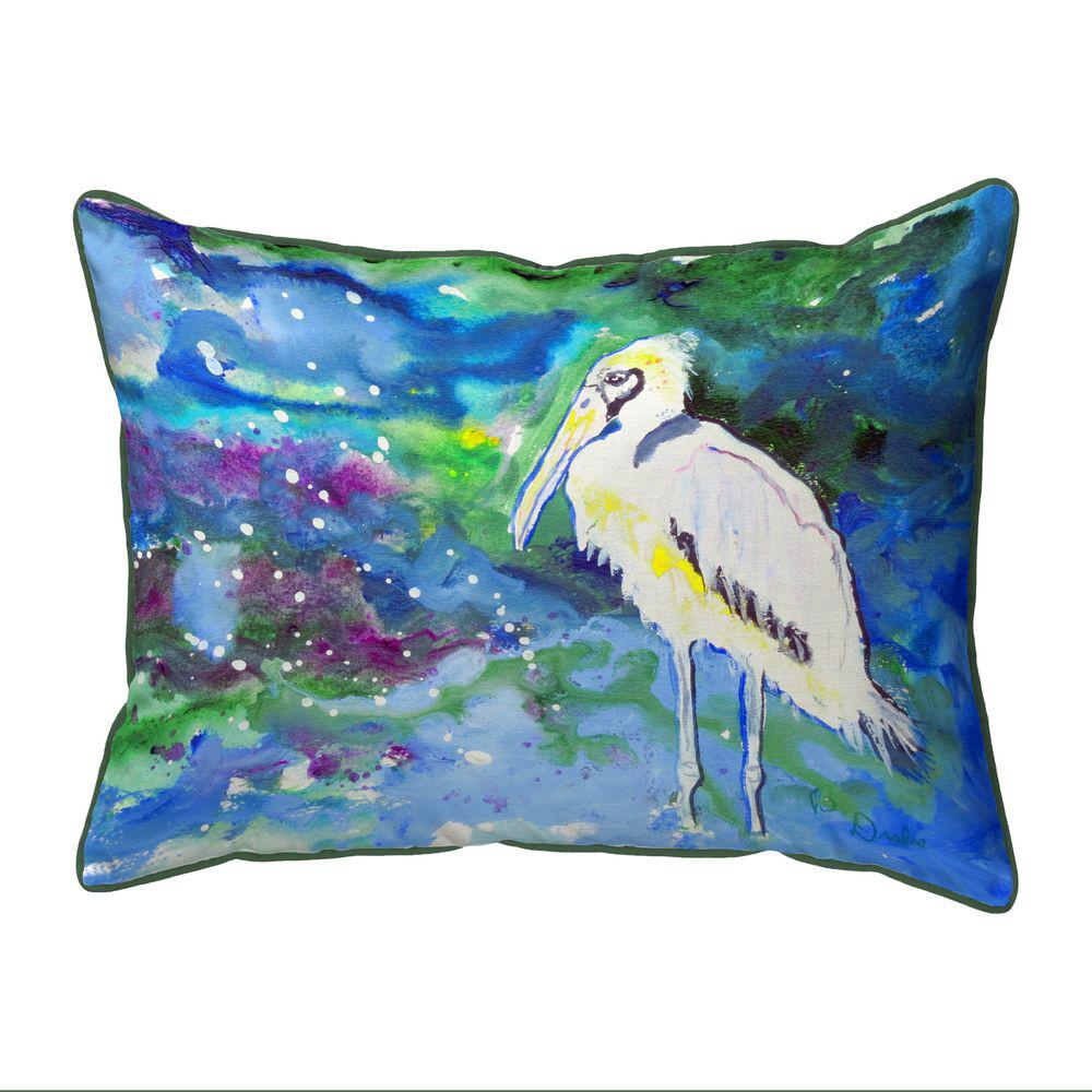 Fall Wood Stork Large Indoor/Outdoor Pillow 16x20