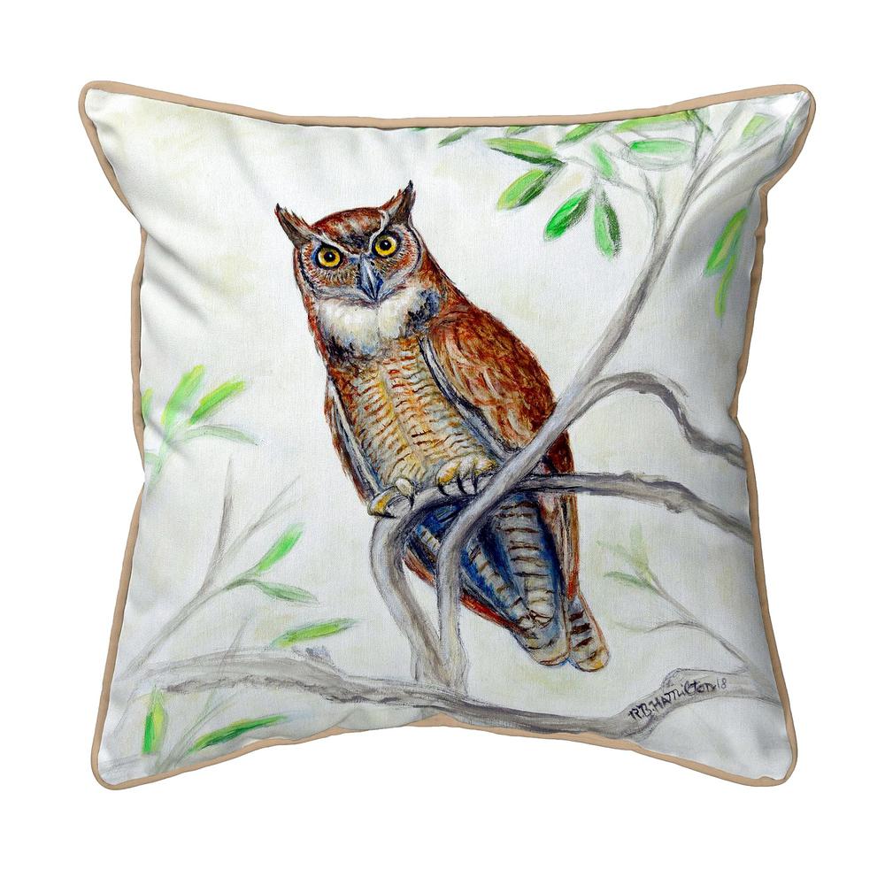 Great Horned Owl Large Indoor/Outdoor Pillow 18x18