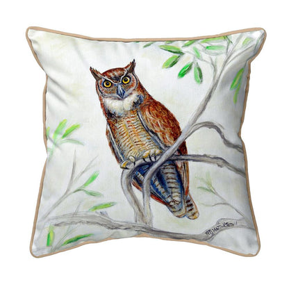 Great Horned Owl Large Indoor/Outdoor Pillow 18x18
