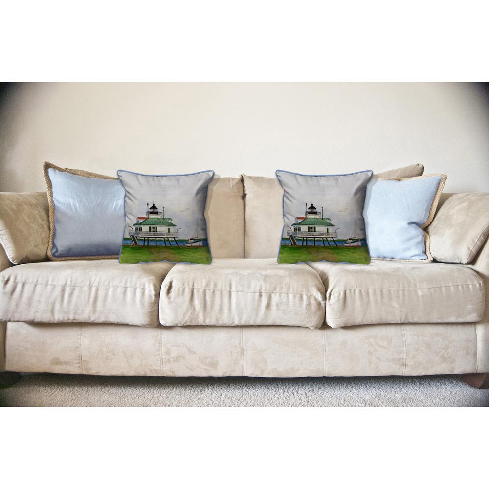 Hooper Strait Lighthouse Large Indoor/Outdoor Pillow 16x20