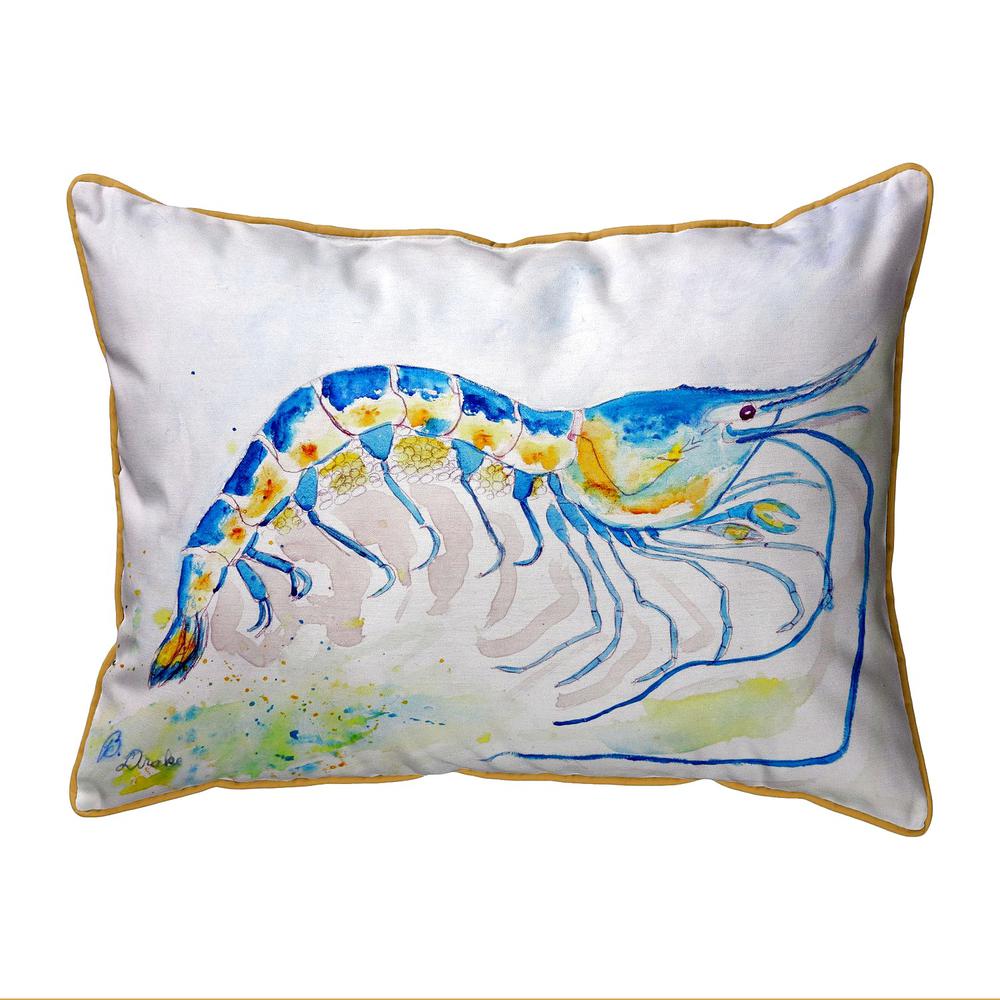 Blue Shrimp Large Indoor/Outdoor Pillow 16x20