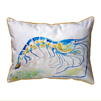 Blue Shrimp Large Indoor/Outdoor Pillow 16x20